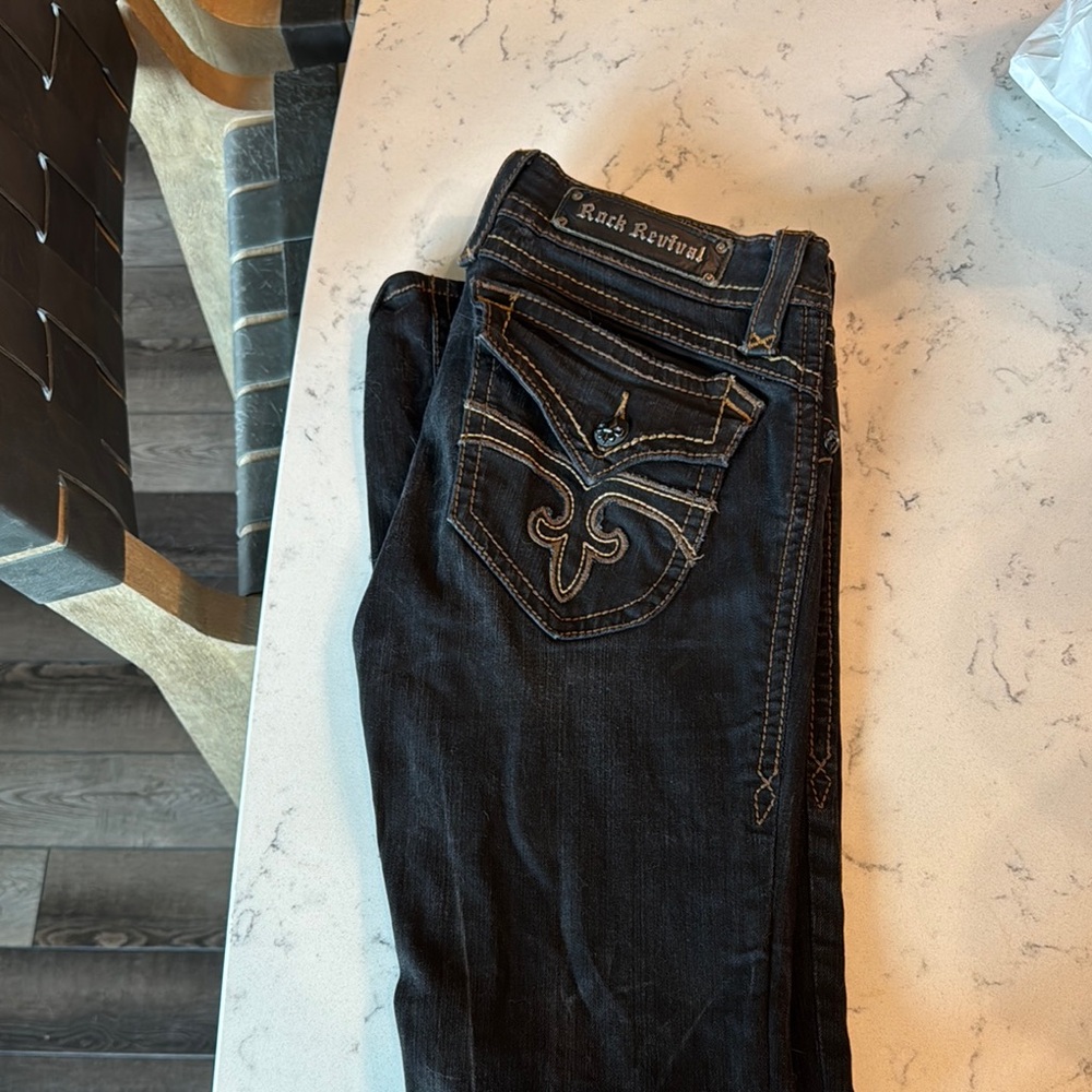 Rock Revival Women's Black Boot Cut Jeans